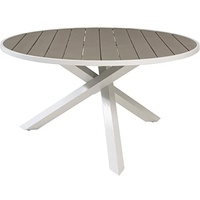 Venture Home Parma - Table ø 140 - White alu/Grey aintwood