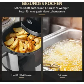 Homcom Heißluftfritteuse 4L 1300W schwarz