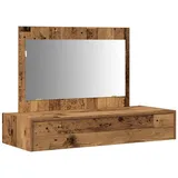 vidaXL Schminktisch Wandmontage Vintage-Holz 100x40x70 cm