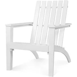 Costway Adirondack Gartenstuhl 73 x 73 x 85 cm weiß