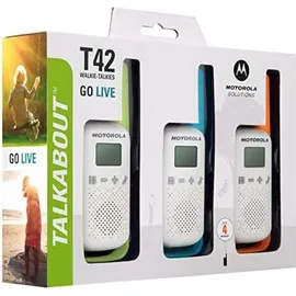 Motorola Talkabout T42 grün / blau /orange 3 Einheiten