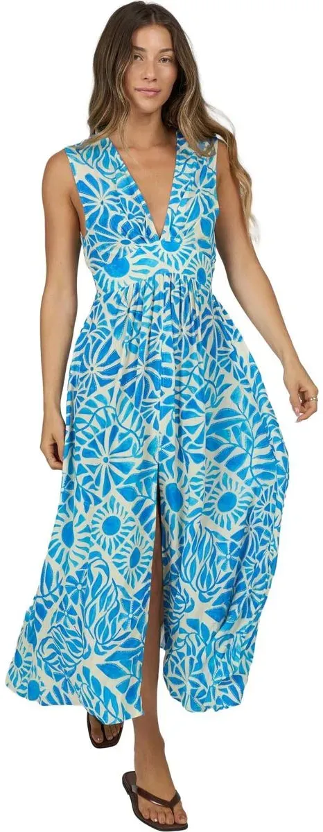 Salty Crew Windward Maxi Dress bold blue (BLDB) M