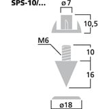 Monacor SPS-10/SC LS-Spike 4er Set