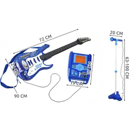 Kruzzel E-Gitarre + Mikrofon Verstärker 22409