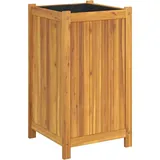 vidaXL Pflanzkübel mit Einlage 42 x 42 x 75 cm Braun