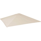 MCW MCW, Sonnenschirm MCW-D20, 5x5m (Ø7,2m) Polyester ~ creme