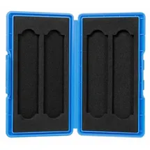 Logilink UA0417 - Schutz-Box für 4x M.2 NGFF/NVMe SSDs, stoßfest blau