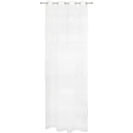 decolife Gardine »Estelle« Ösen 1 Stk. tlg. Ösenschal mit Blockstreifen weiß decolife weiß