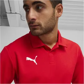 Puma teamGOAL Poloshirt Herren 01 red/white/fast red M