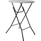 Perel Stehtisch Ø 80 x 110 cm weiß