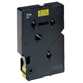 Brother TC-601 12mm schwarz auf gelb