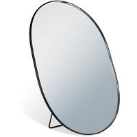 Vilde Spiegel Spieglein Standspiegel Kosmetikspiegel Schminkspiegel stehend aus Metall schwarz 16x22 cm