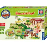 Kosmos WAS IST WAS Junior Wissenspuzzle - Bauernhof 80 Teile