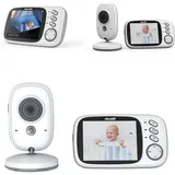 Chipolino Babyphone Polaris+ Kamera 3,2" IPS LCD Display Temperatursensor Alarm wei - Weiß