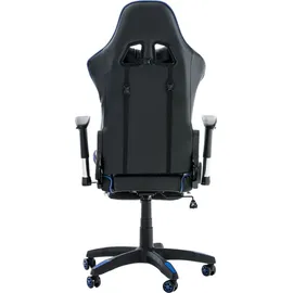 TPFLiving Turbine Kunstleder Schwarz/Blau