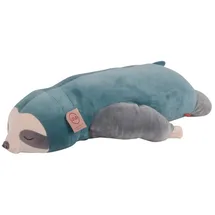 UNUS Faultier Kissen 75 x 30 cm Türkis