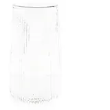 Mulex Glas Set Stripe Riffel Longdrink-Glas, Glas, Hitzebeständig 500ml