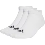 adidas Thin and Light Sportswear Low-Cut Socken, 3 Paar White / Black 28-30