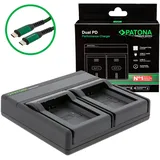 PATONA Premium Dual PD Performance Ladegerät für Sony NP-FW50 incl. USB-C input/output