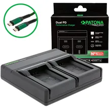 PATONA Premium Dual PD Performance Ladegerät für Sony NP-FW50 incl. USB-C input/output