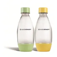 Sodastream Flasche Kunststoff 0,5 L Fuse DWS gelb grün 2 Stück