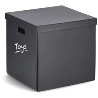 Zeller Aufbewahrungsbox 33,5 x 33 x 32 cm 1-tlg. schwarz