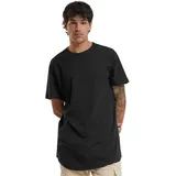 URBAN CLASSICS Shaped Long Tee schwarz L