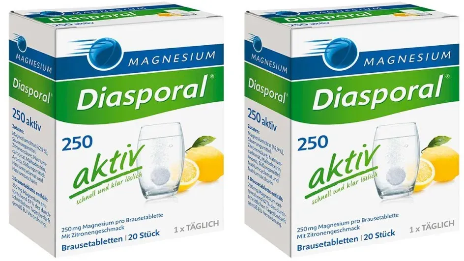 Magnesium Diasporal 250 Aktiv Brausetabletten