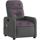 vidaXL Massagesessel Dunkelgrau Stoff
