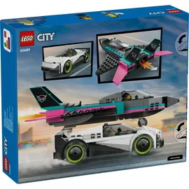 LEGO City Düsenflieger vs. Rennauto 60489