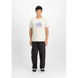 Alpha Industries Basic T-Shirt Vint. White/Night Purple L