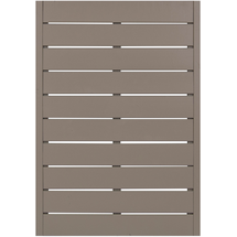 Andrewex Sichtschutzzaunelement Faro Grau lackiert 130 cm x 90 cm