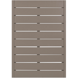 Andrewex Sichtschutzzaunelement Faro Grau lackiert 130 cm x 90 cm