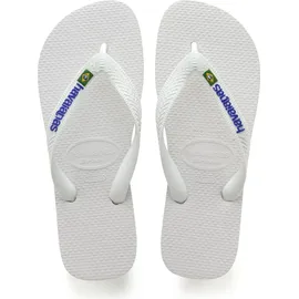 havaianas Brasil Logo Weiß 46