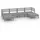 vidaXL Garten-Lounge-Set 6-tlg. grau Kiefer