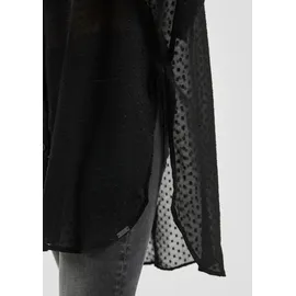 QS Transparente Longbluse schwarz 34