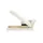 Nehl Liege Easy Flachgewebe 220 x 80 x 96 cm Creme mit Kopfteil