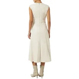 Comma, Maxikleid Midi-Kleid Beige 38