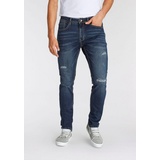 AJC Straight-Jeans mit Abriebeffekten an den Beinen blau 40