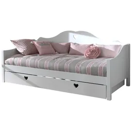 58 aufm Kessel KOJENBETT Kamila 212x95x98 aus MDF in Weiß | Gr.: onesize