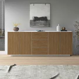 Home Affaire Vega Sideboard 220 x 86 x 43 cm Weiß