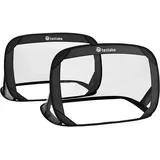 Tectake tectake® 2er-Set Pop-up Fußballtor, selbstentfaltend, biegsame Fiberglasstangen, inklusive Heringe und Tragetasche