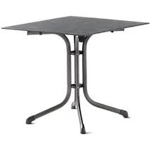 Sieger Klapptisch 80 x 80 x 73 cm eisengrau/schiefer anthrazit
