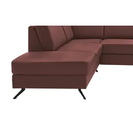 meinSofa Wohnlandschaft Leder lila