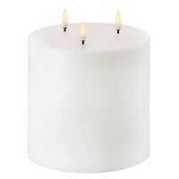 UYUNI LIGHTING Uyuni LED Stumpenkerze 15x15cm Nordic White 3-Docht