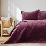 AmeliaHome Laila 170 x 210 cm berry mauve