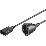 Microconnect PE130200 Stromkabel Schwarz 2 m C14-Koppler