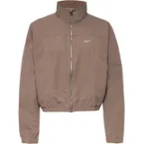 Nike NSW Everything Nylonjacke Damen in mink brown-white, Größe M - braun