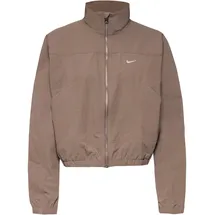 Nike NSW Everything Nylonjacke Damen in mink brown-white, Größe M - braun