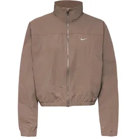 Nike NSW Everything Nylonjacke Damen in mink brown-white, Größe M - braun